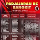 Jadwal Latber Padjajaran BC Bangkit