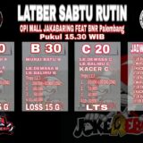 Brosur Latber Sabtu OPI Mall Jakabaring feat BnR Palembang