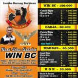 Brosur Lomba Burung Road Show Sahabat Win BC