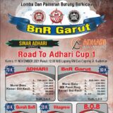 Brosur Lomba Burung Road to Adhari Cup 1